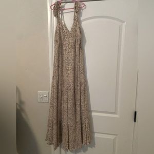 Little Polkadotted Express Dress with ties on Shoulders